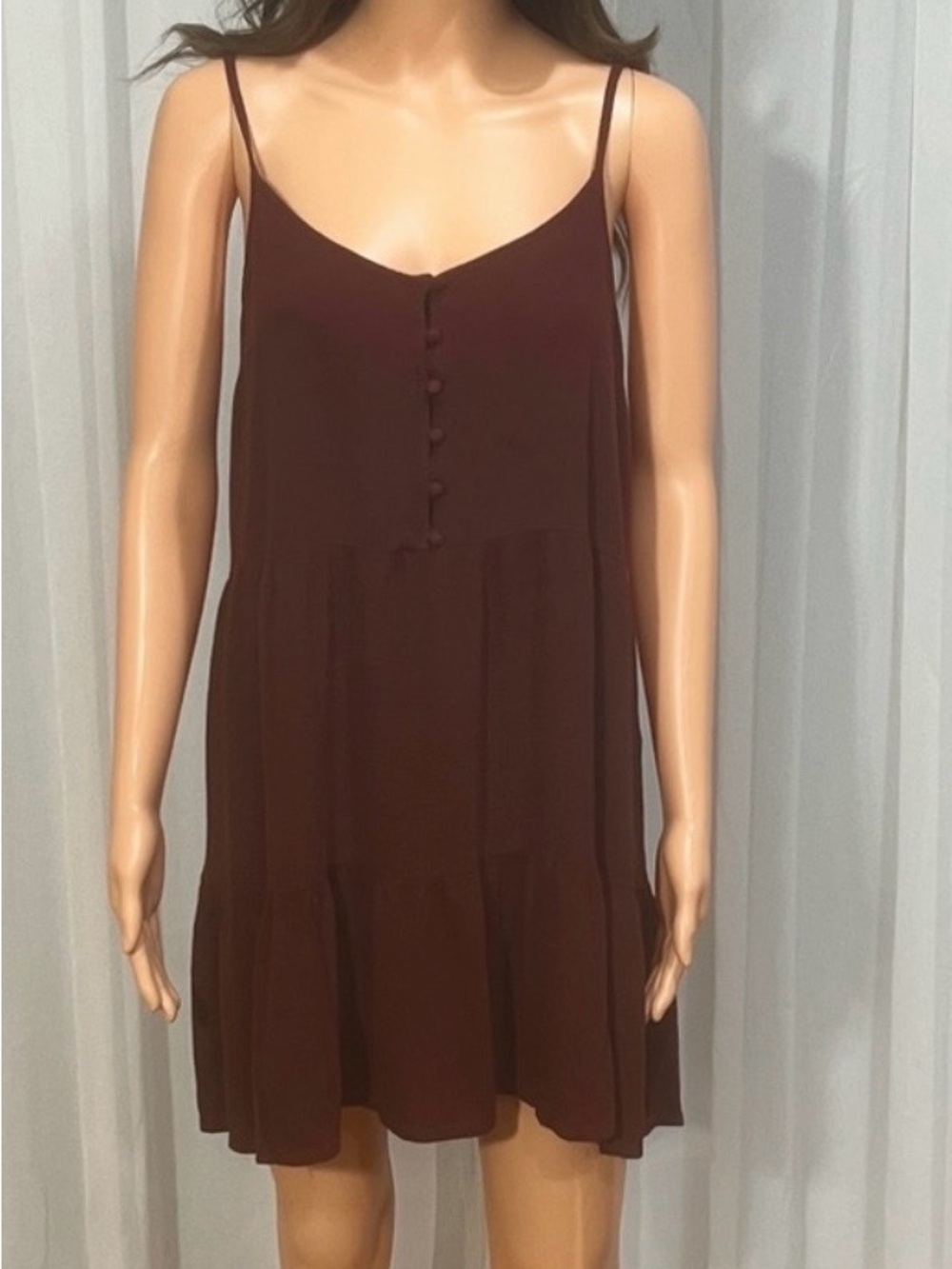 Mossimo Supply Co. Wine Red Mini Dress
